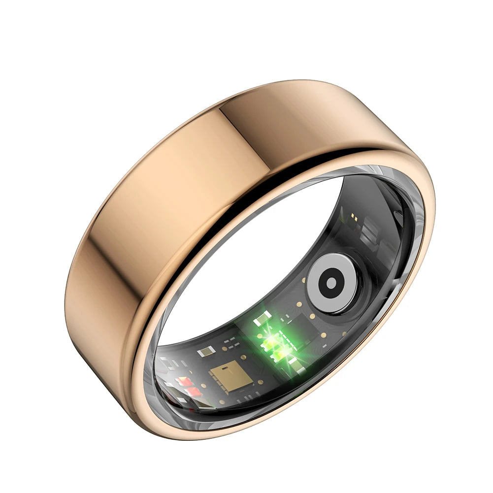 R02 Smart Ring Sleep Monitor 5.0 Bluetooth-Compatible Blood Oxygen Tracker IP68 & 5ATM Waterproof Wearable for Android for IOS